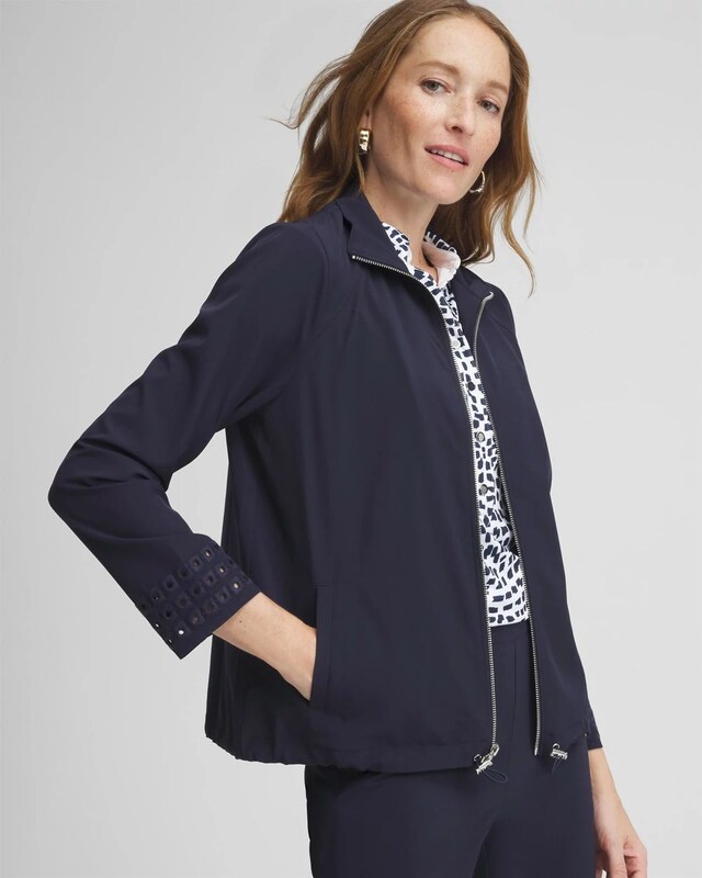 Zenergy UPF Embroidered Eyelet Jacket
